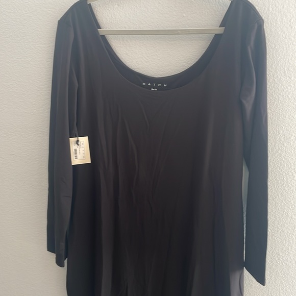 HATCH The Longsleeve Body Dress in Black size Extra Large midi New with Tags - Picture 4 of 10